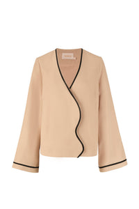Sancia - Cressida V-neck Bell Sleeves Shirt