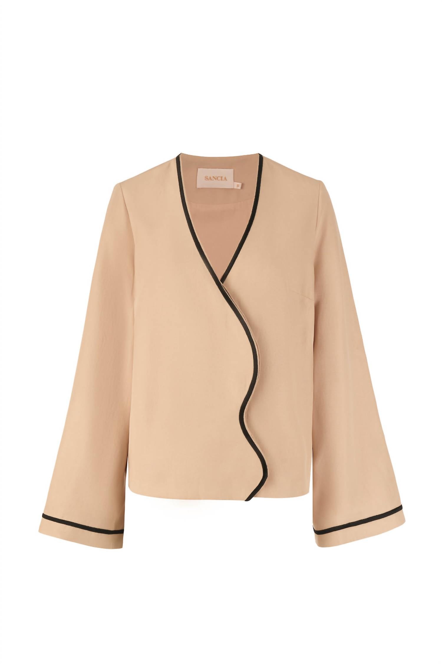 Sancia - Cressida V-neck Bell Sleeves Shirt