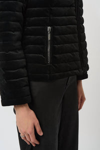 Joseph Ribkoff - Velvet Puffer Coat