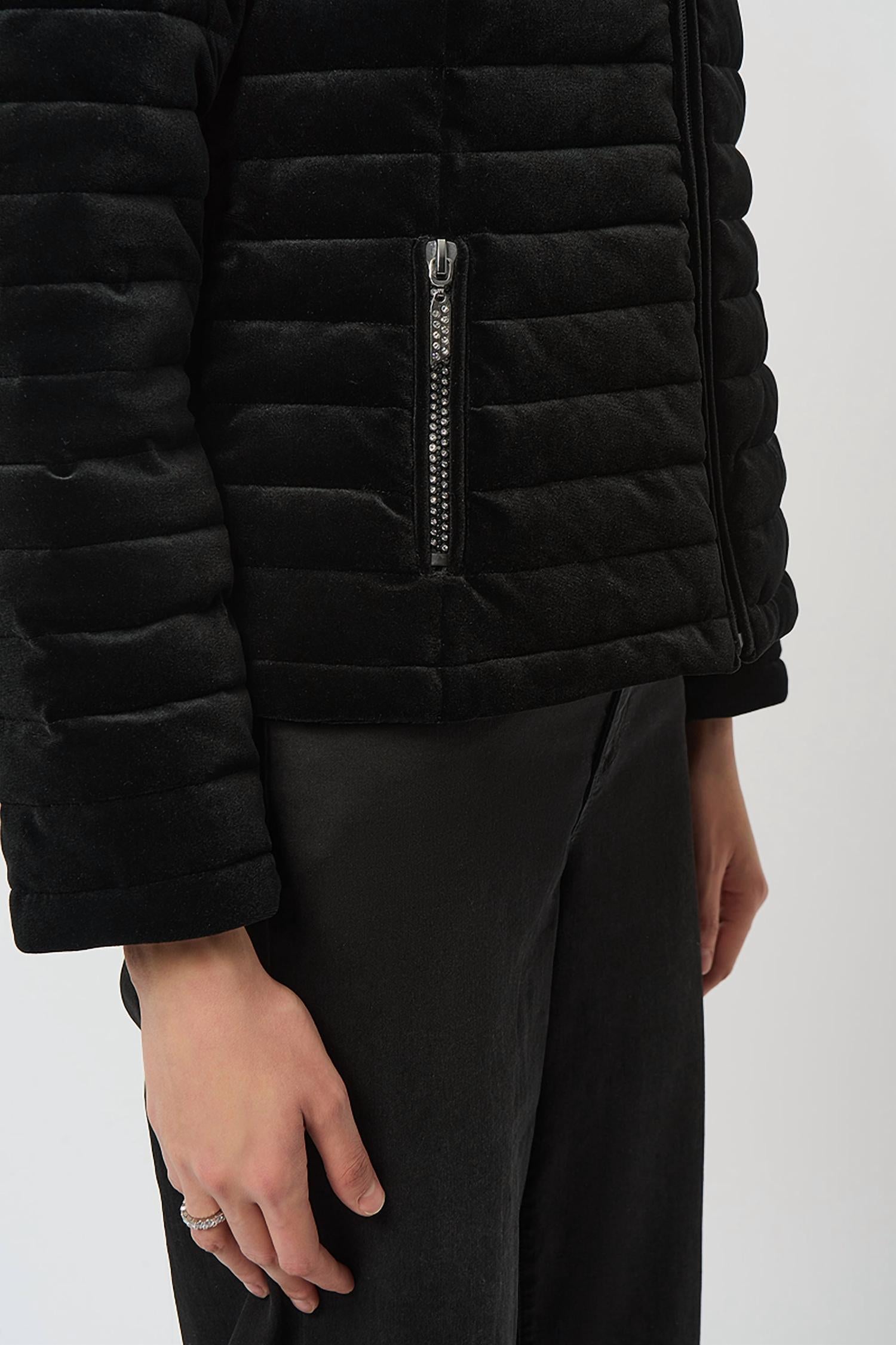 Joseph Ribkoff - Velvet Puffer Coat