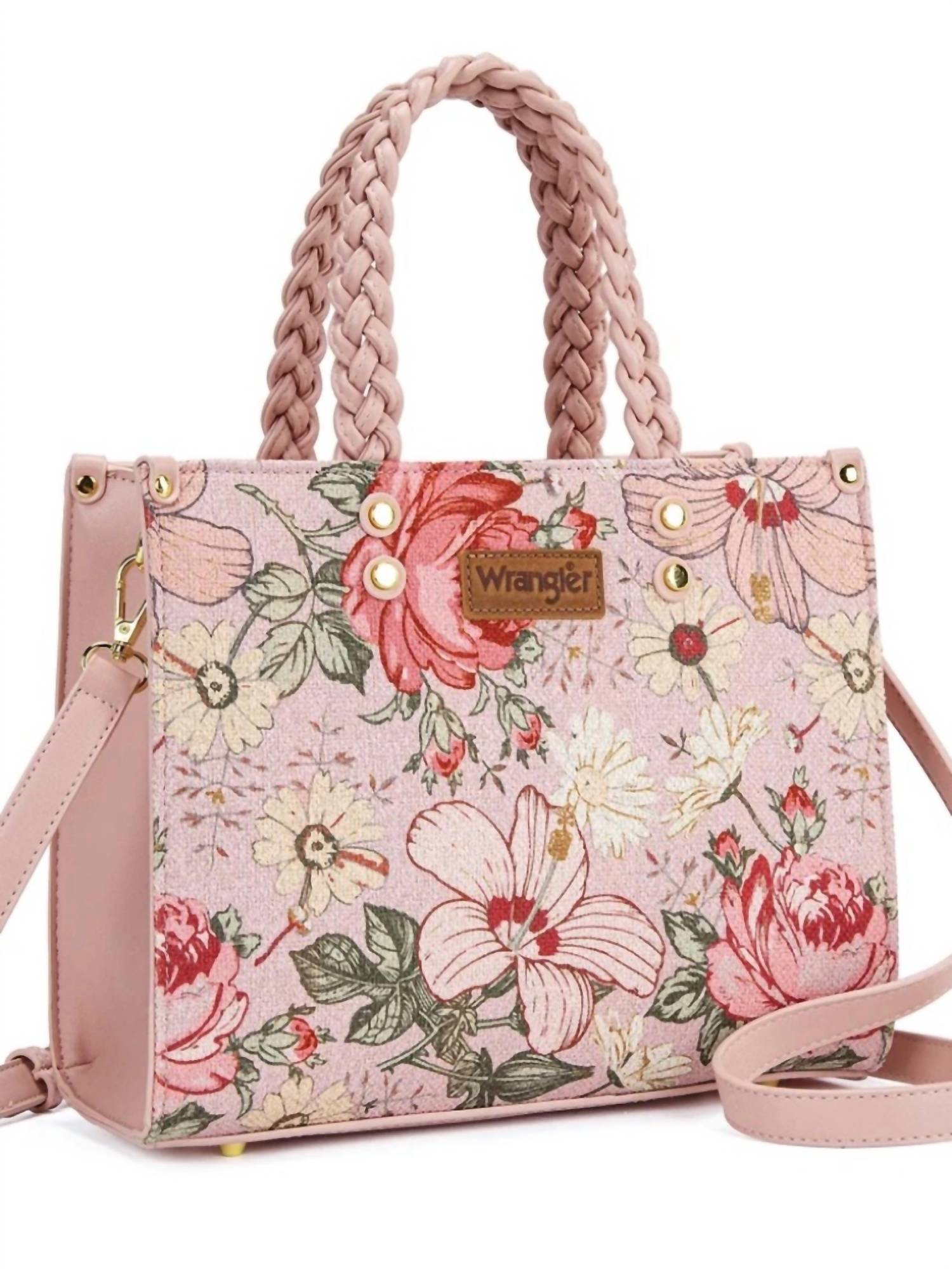 Wrangler - Floral Print Braided Tote Bag