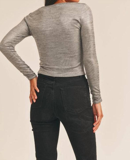 Sage The Label - Dayna Ruched Button Down Top