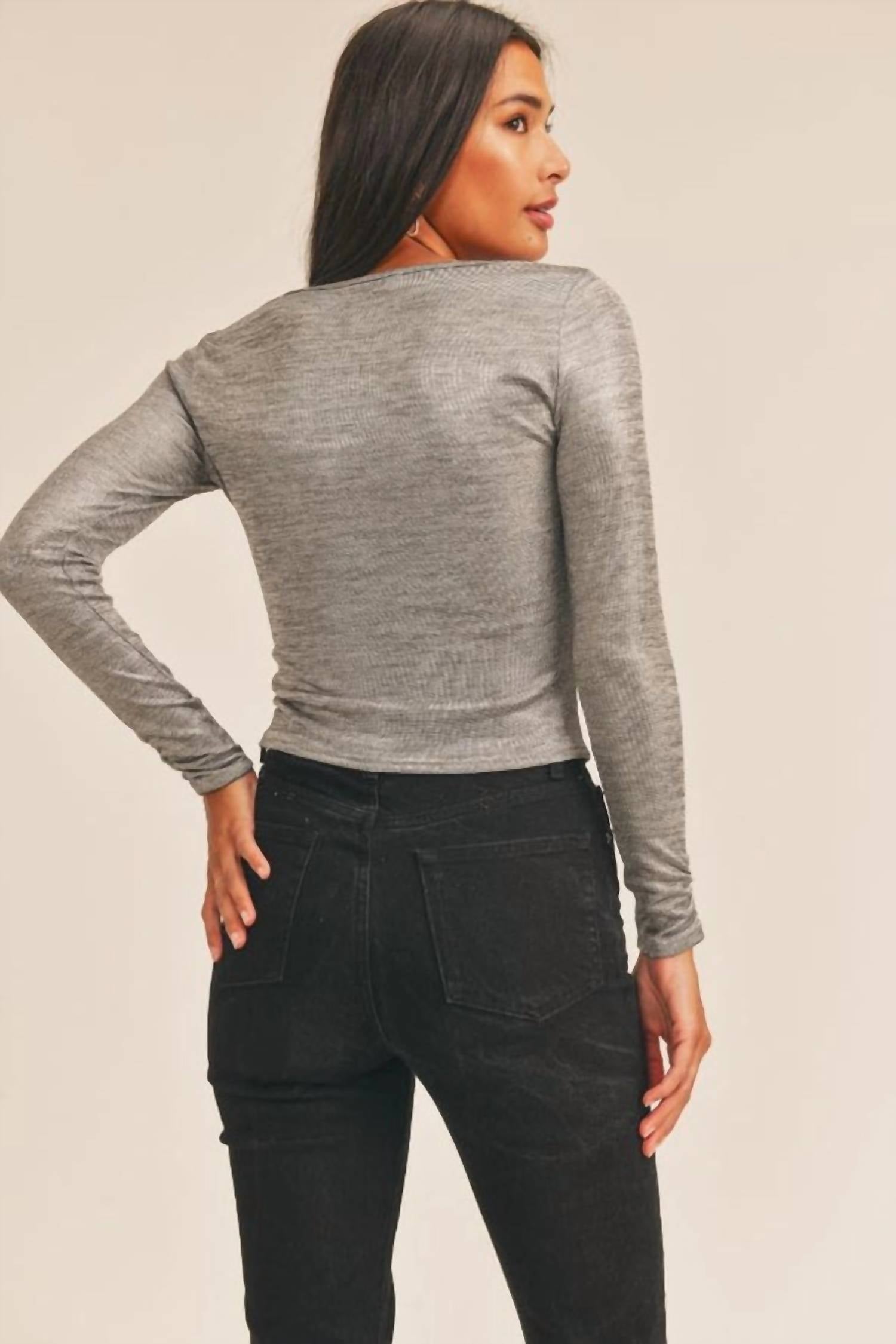 Sage The Label - Dayna Ruched Button Down Top
