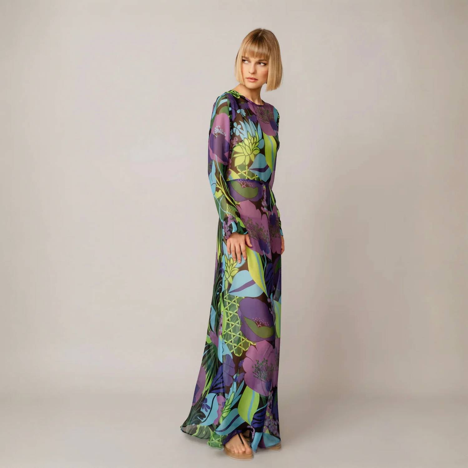 Maison Zoulias - Aphrodite Long Silk Maxi Dress