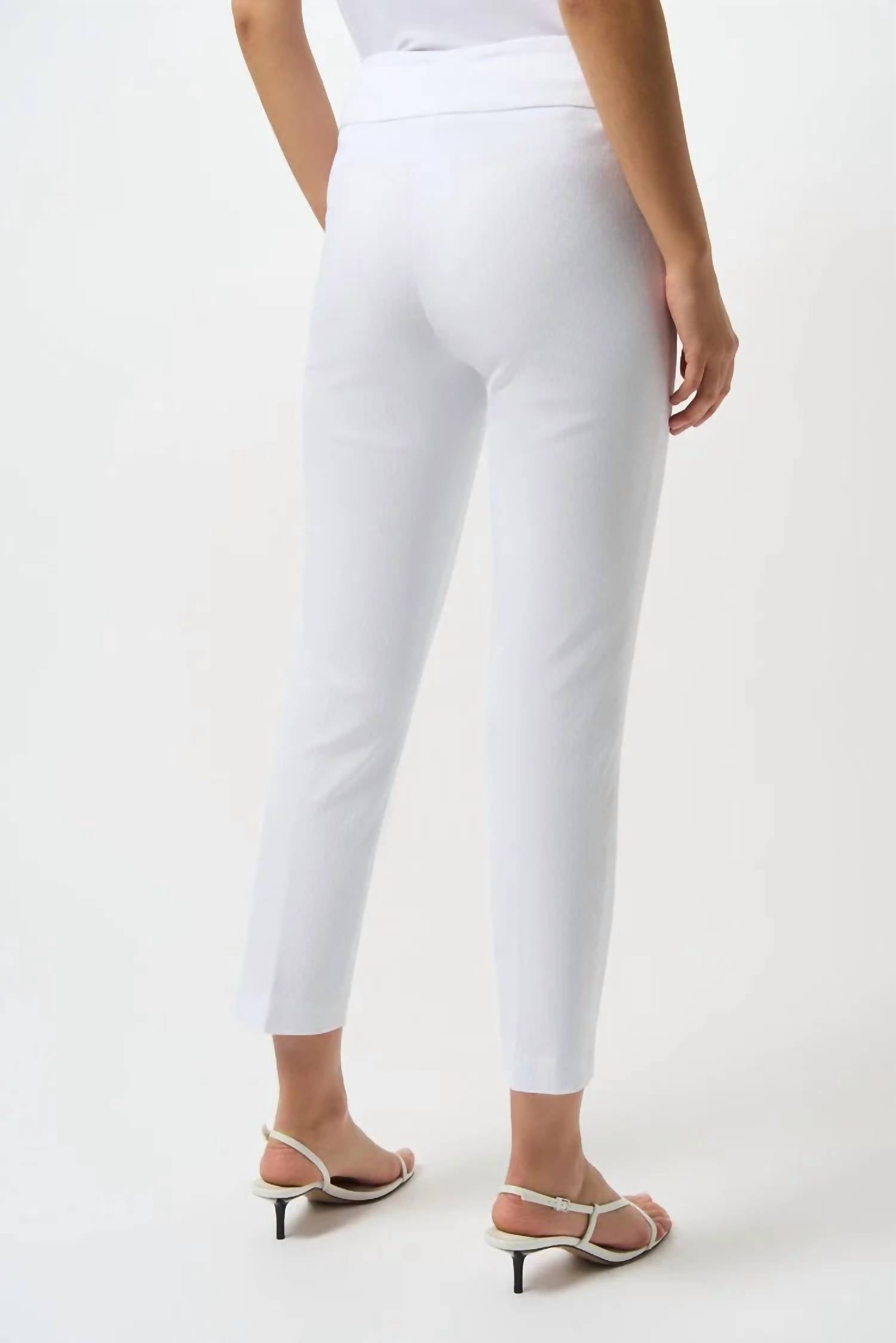 Joseph Ribkoff - Textured Jacquard Crop Pull-on Pants