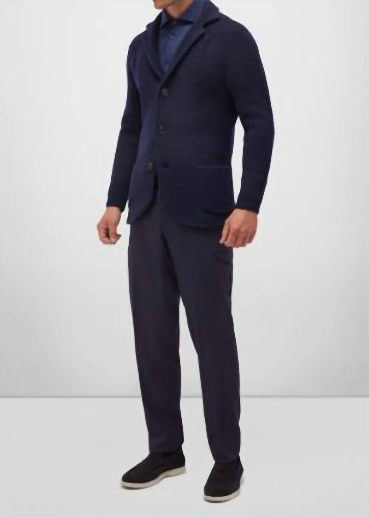 Maurizio Baldassari Men's Brenta Swacket in navy - men's jacket