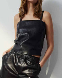 Melissa Nepton - Elly Faux Leather Tank