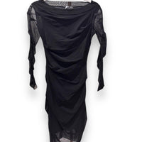 Petit Pois By Viviana G - Lined Uneven Mesh Pleated Dress