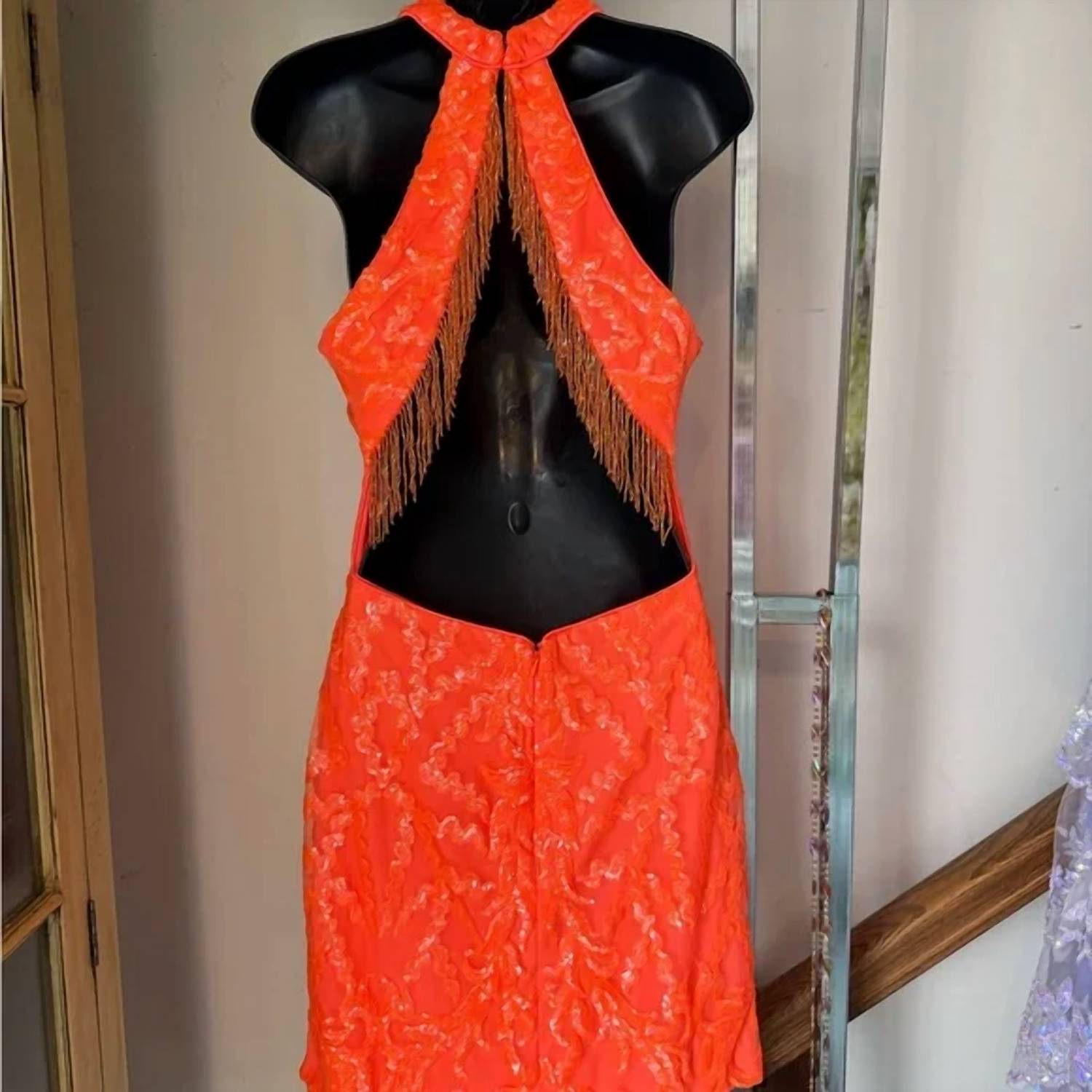 Ava Presley - Halter Sequin Homecoming Dress