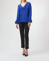 Joseph Ribkoff - Cowl Neck Satin Top