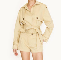 Line And Dot - Kaelin Trench Style Romper