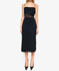 Cami NYC Marseille Lace Midi Dress in black gold - women's dress