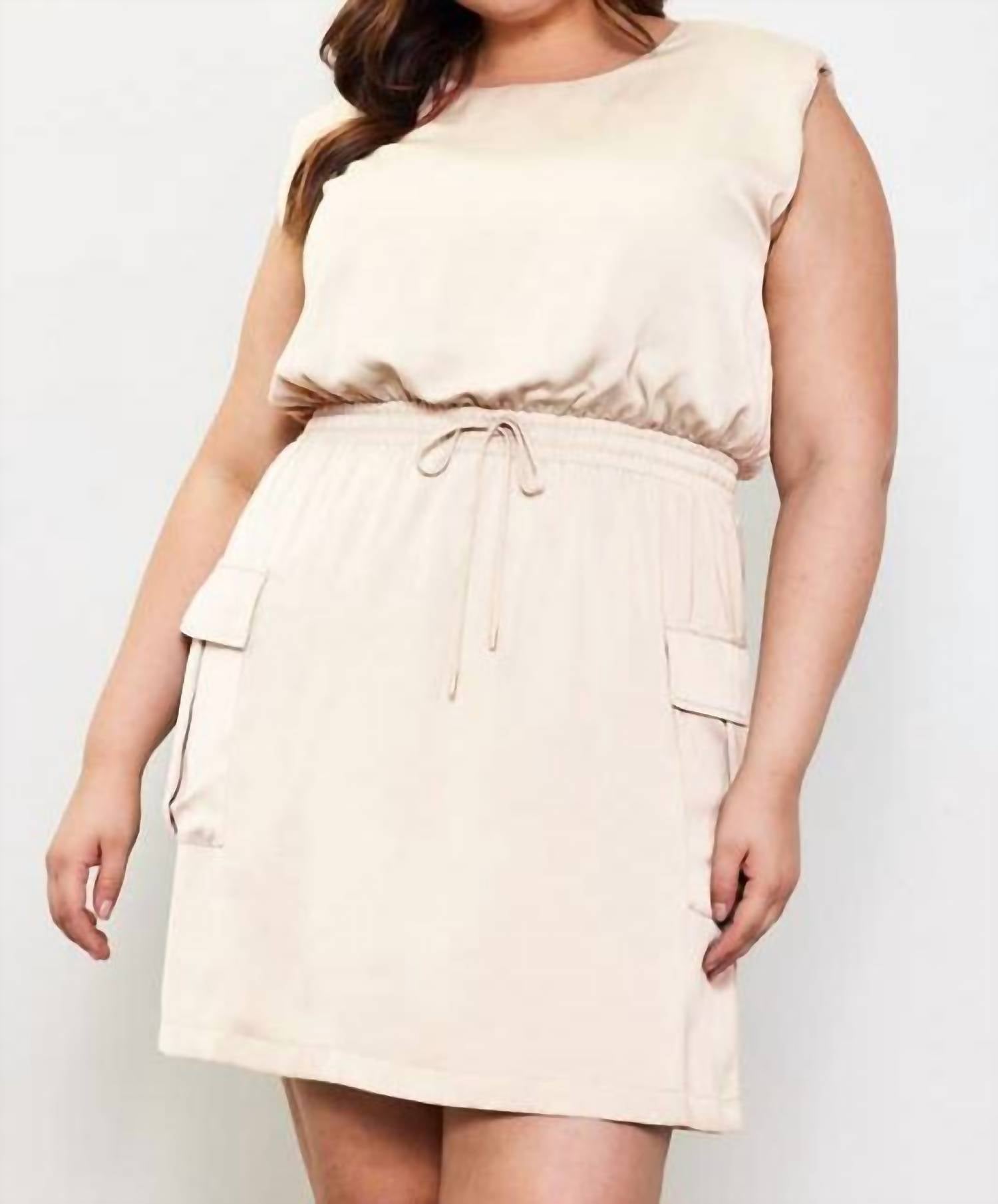Skies Are Blue - Muscle Shoulder Mini Dress
