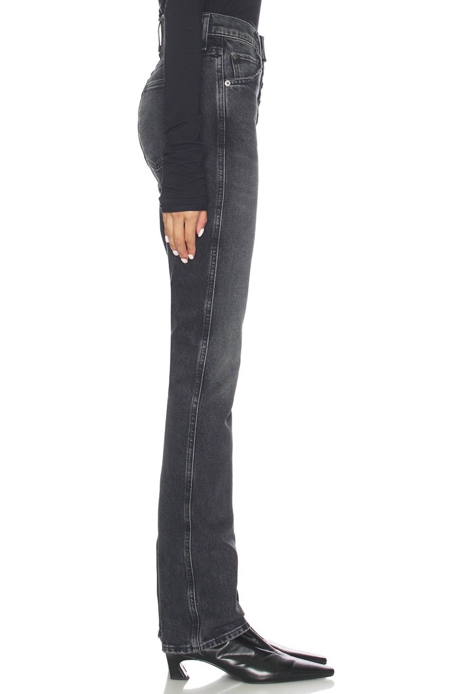 AGOLDE Women's Jetta Stacked Skinny Jeans in astral - women's jeans - alternate view