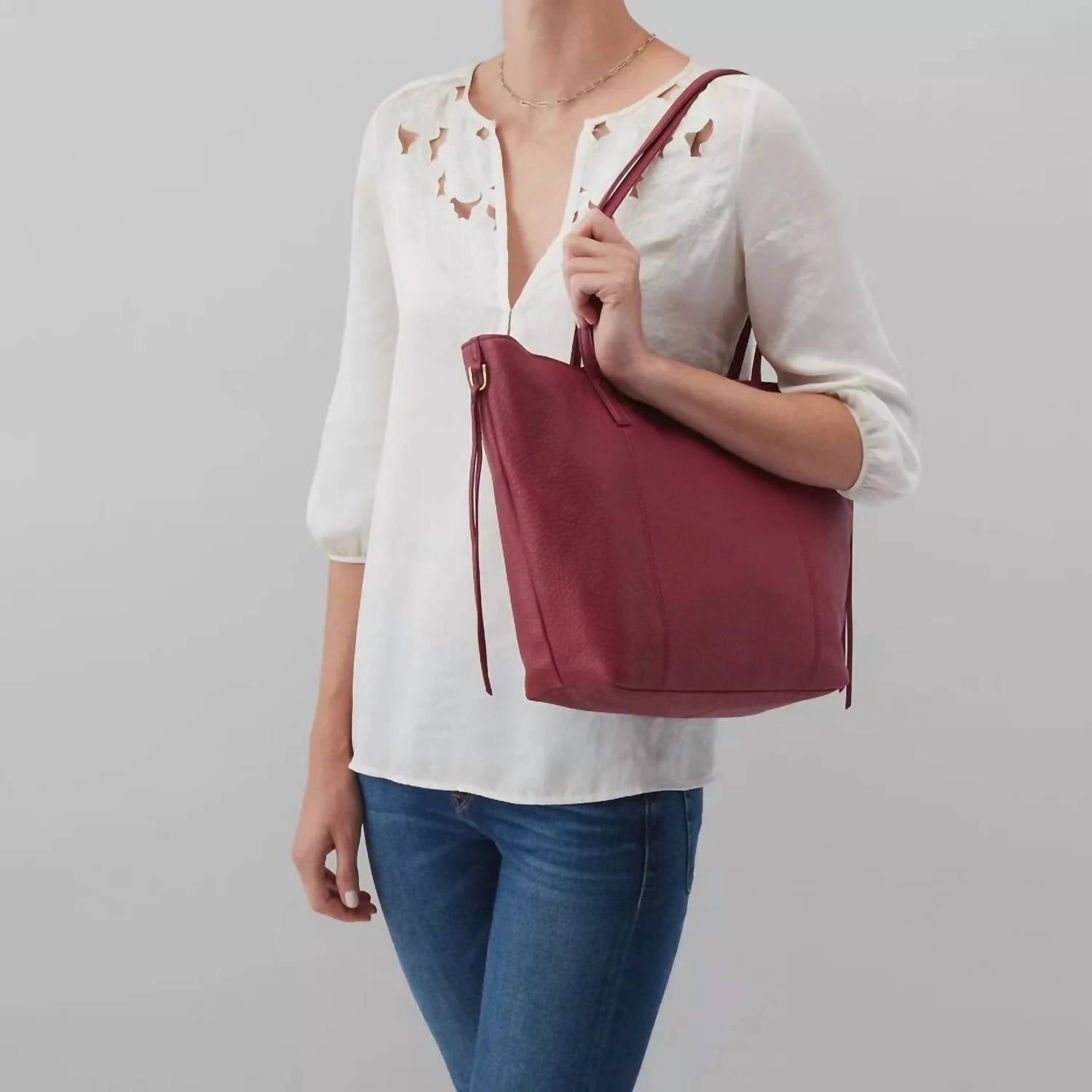 HOBO Women's Hobo Small Kingston Bag in sangria - women's bag - view 4
