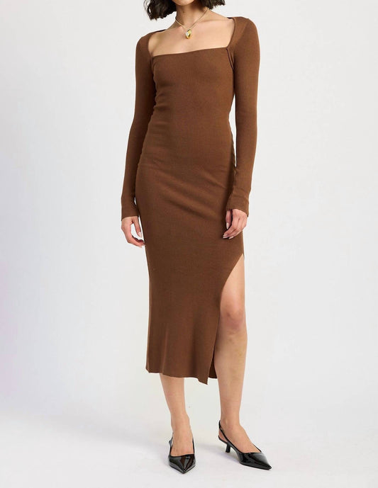 Emory Park - SQUARE NECK MIDI DRESS