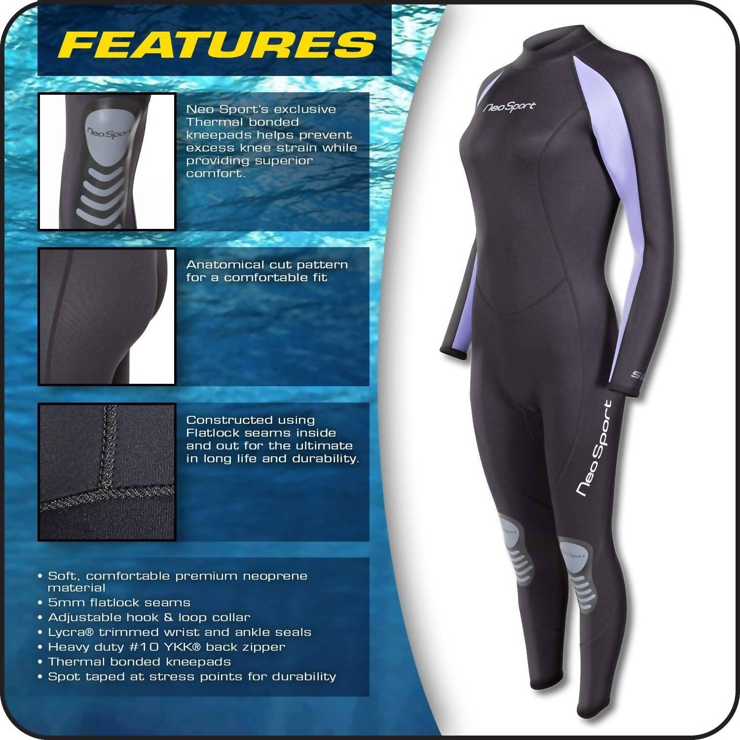 Neosport Usa - Women's 5/3mm Nrg Triathlon Fullsuit