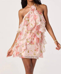Astr - Ofra Ruffle Mini Dress