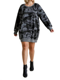 Umgee - Camo Raw Edge Dress