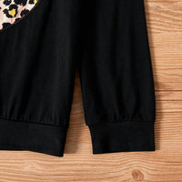 Patpat - Girl's 2-piece Sweatshirt And Ripped Jeans Set