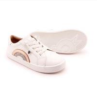OLDSOLES Kid's 1010 Rainbow Jumpa Casual Sneakers in titanium silver glam chocolate gold - kids' sneaker - alternate view
