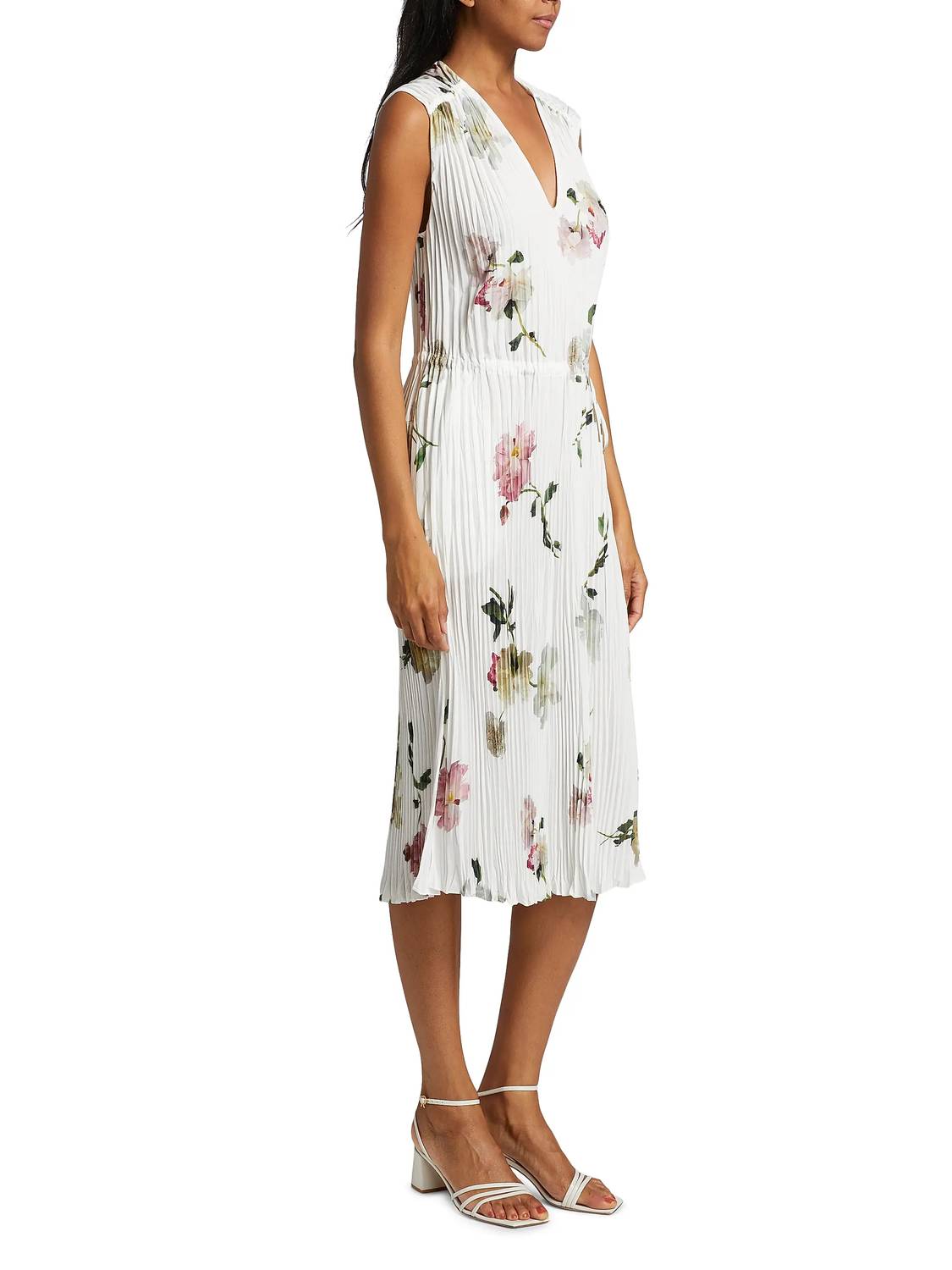 Vince - Wilted Peony Pleated Dress