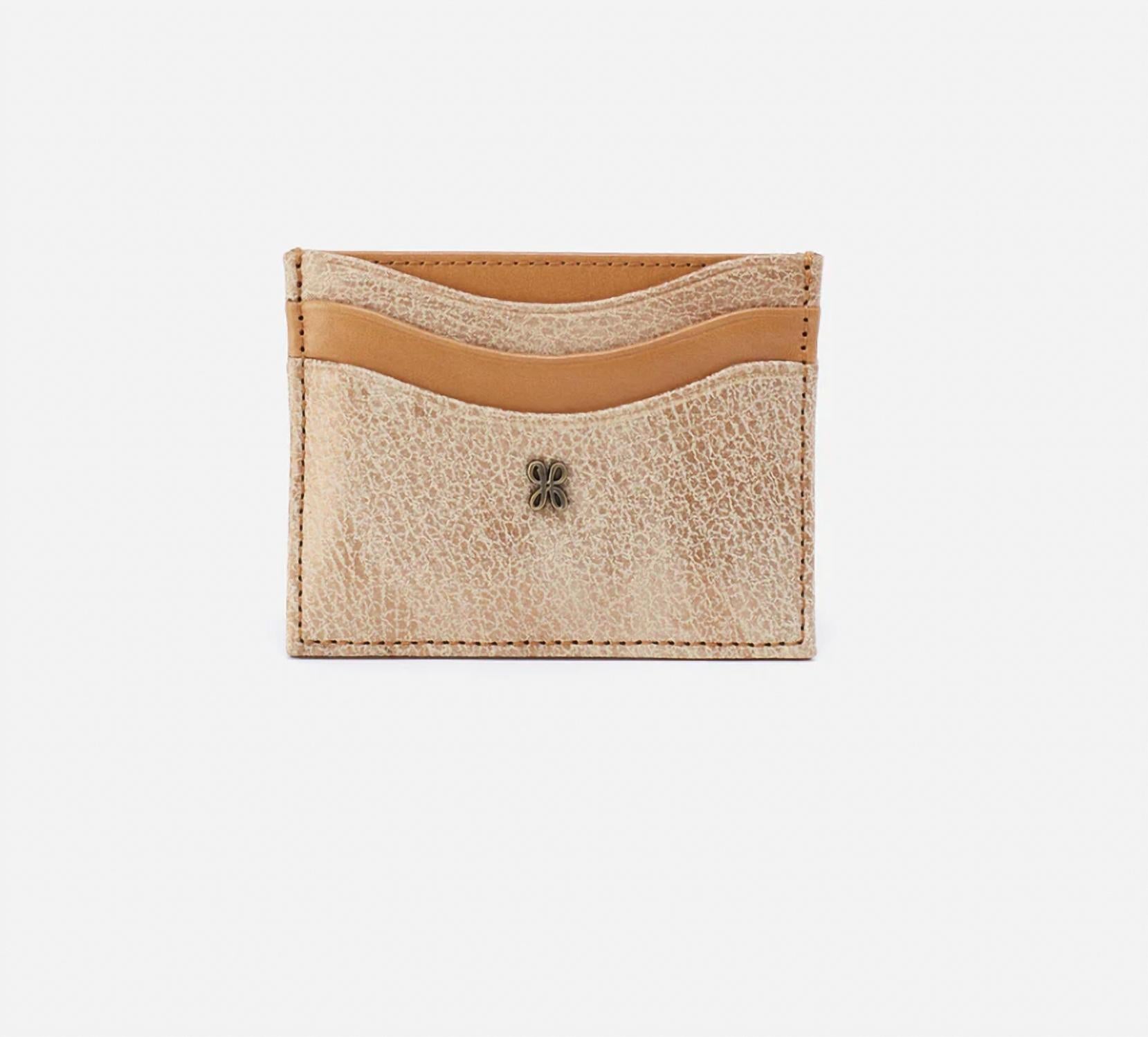 HOBO Women's Max Wallet in gold leaf desert - women's bag