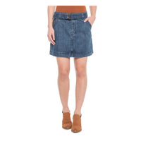 Free People - Women's D Ring Belt Denim Mini Skirt