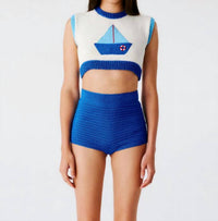 My Beachy Side - Bateau Hand Crochet Crop Top