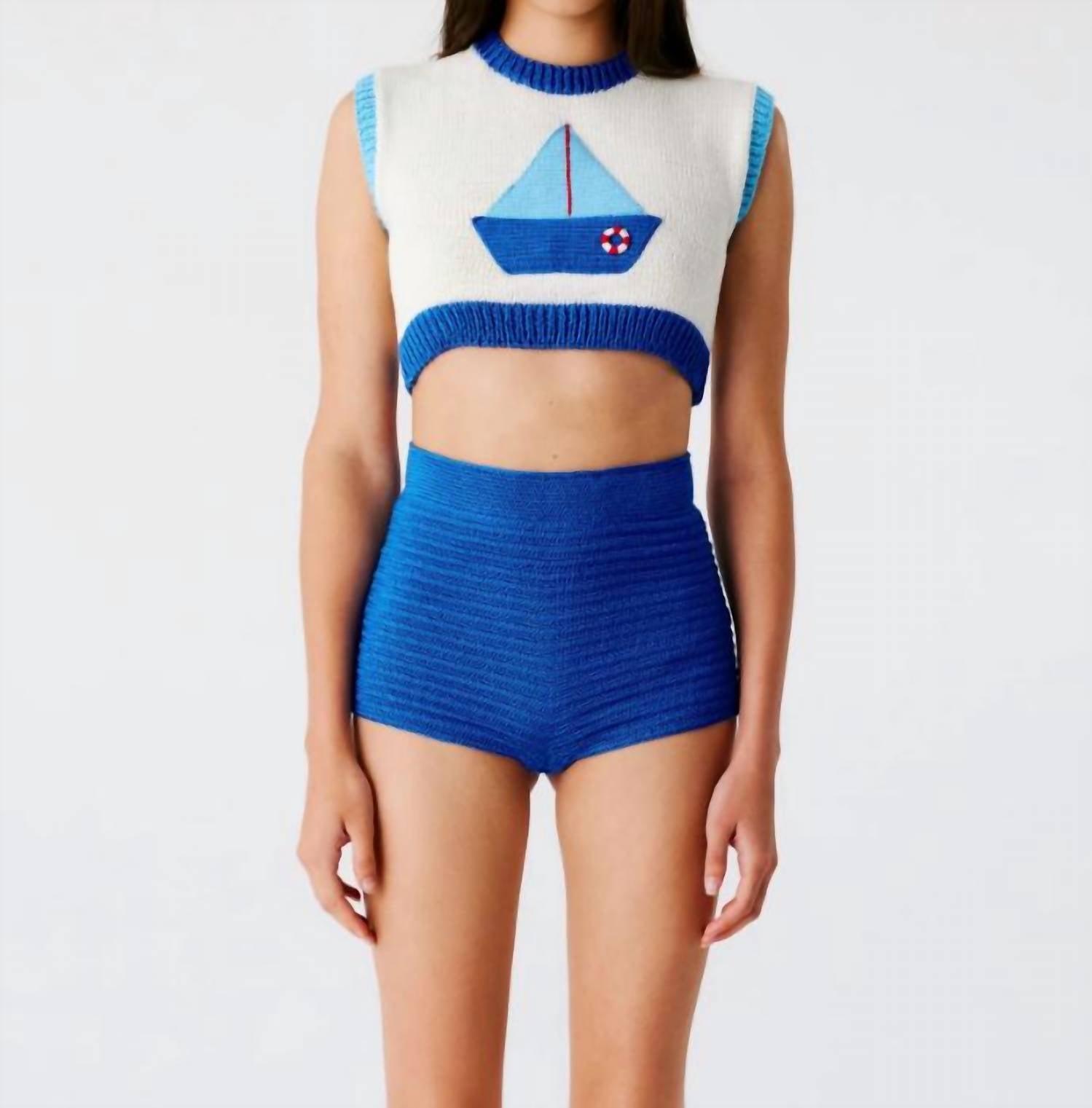 My Beachy Side - Bateau Hand Crochet Crop Top