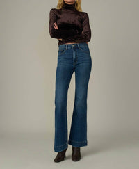 Joe's Jeans Tony Long Sleeve Velvet Top in cacao - women's long sleeve top - view 4