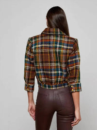 L'Agence - Jia Cropped Tweed Jacket