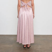Enza Costa - Textured Satin Celeste Maxi Skirt
