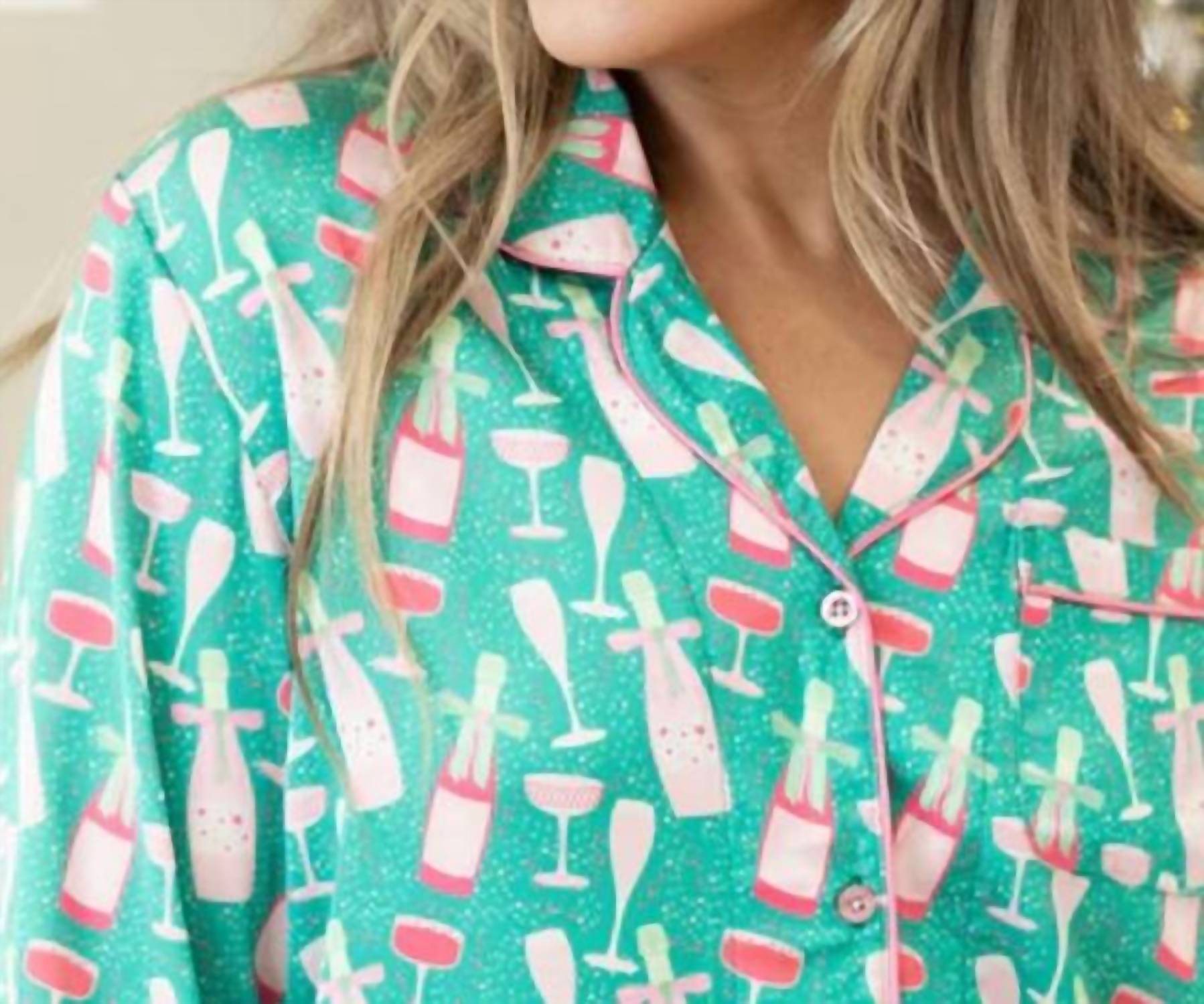 Mary Square - Long Sleeve And Pants - Pajama Set