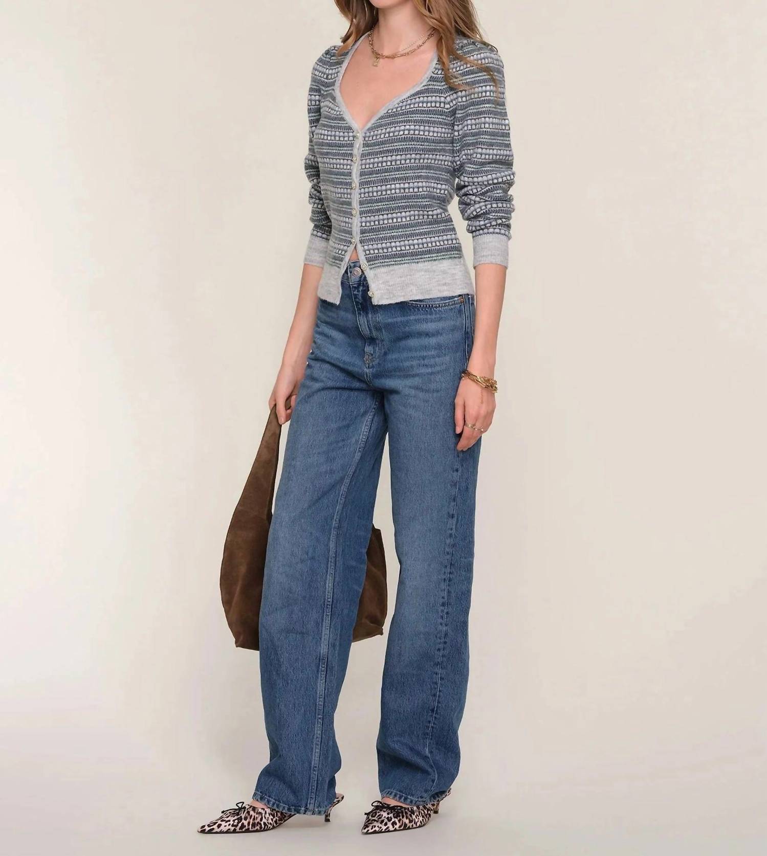 heartloom Ginni Knit Cardigan in heather - women's sweater - view 4
