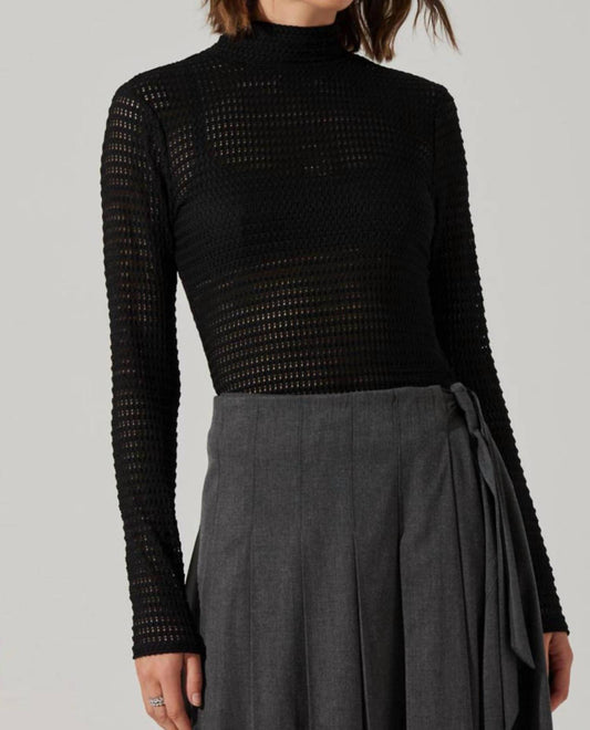 Astr - Lida Open Knit Top