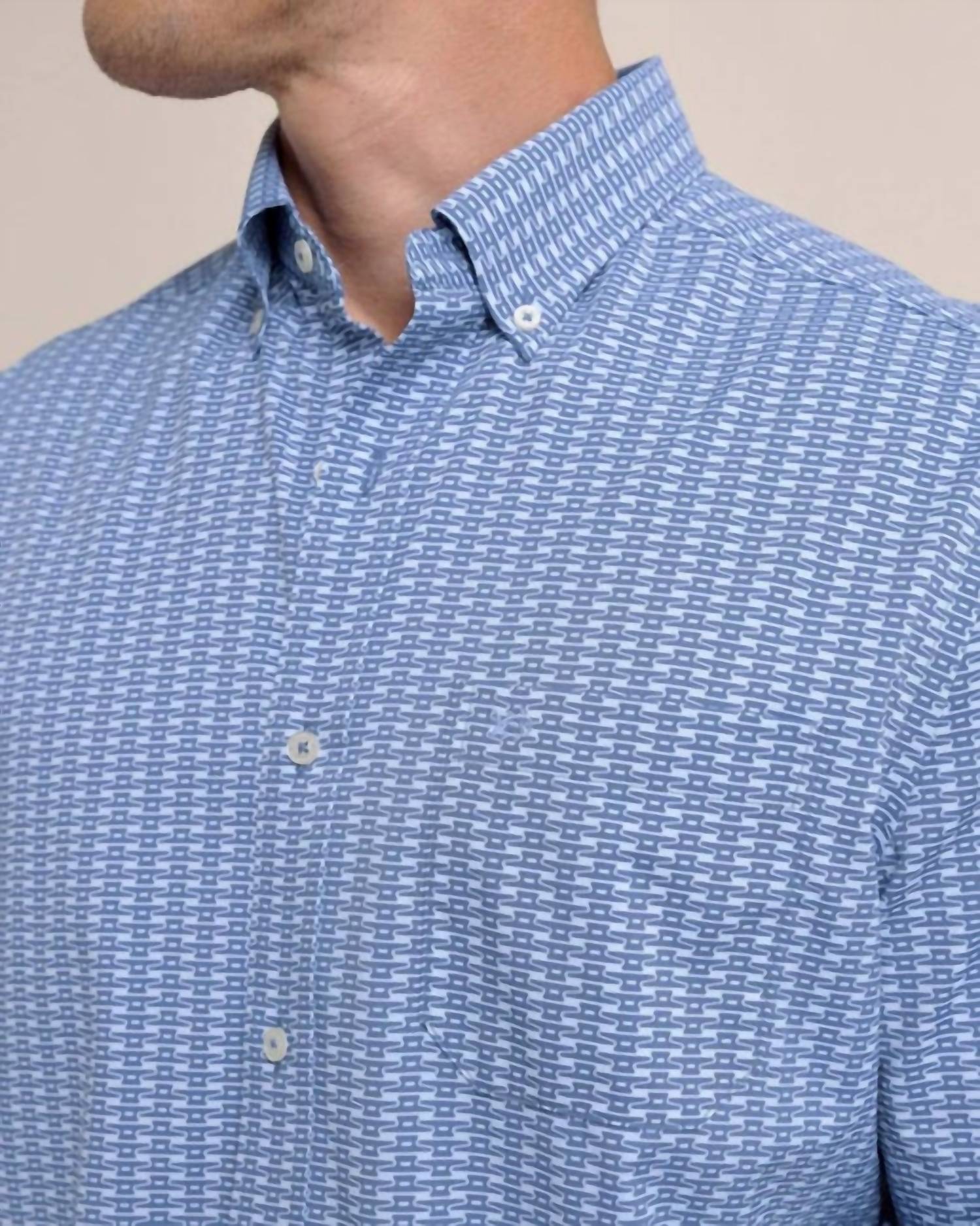Southern Tide - Pop Lock and Dock It Intercoastal Long Sleeve Sport Shirt
