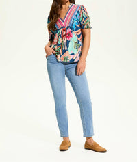 Fdj - Ellbow Sleeve Embellished Top