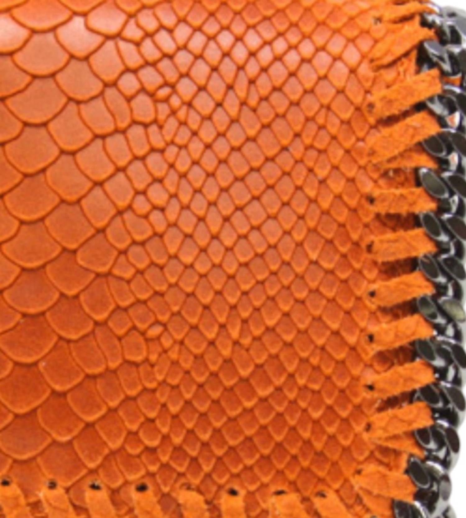 German Fuentes - Women's Leather Snakeskin Crossbody Clutch Bag