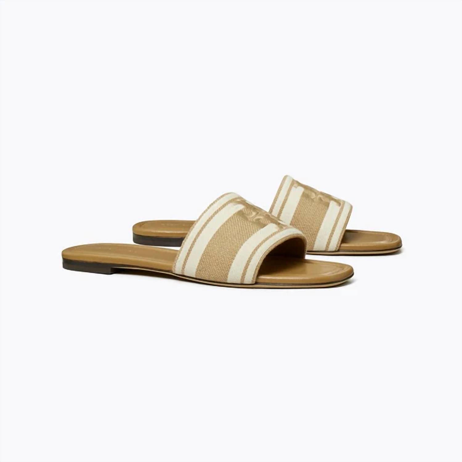 Tory Burch - Women's Double T Jacquard Slide