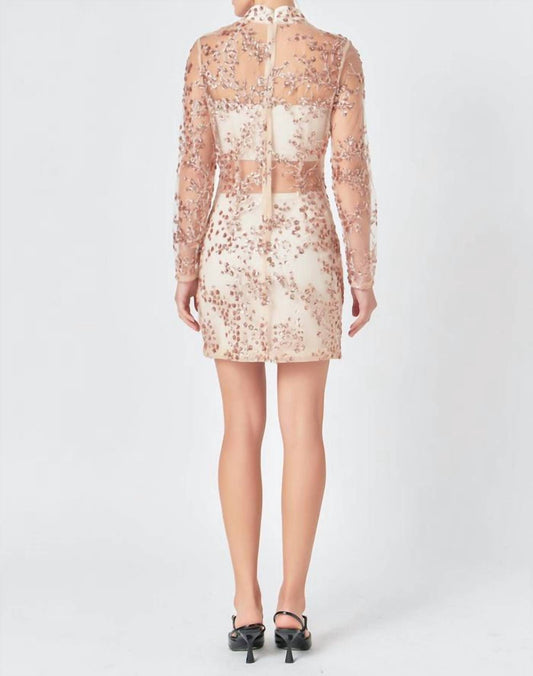 English Factory - Elijah Embroidered Sequins Dress