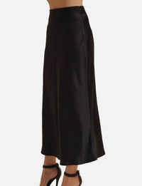 In February - Silky Satin Bias Cut Skirt