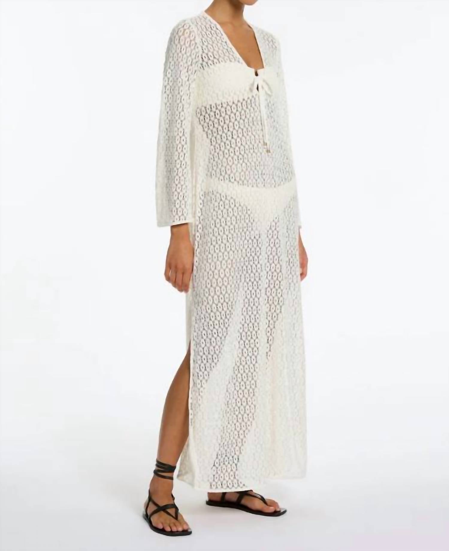 Jets - Stretch-Lace Maxi Kaftan