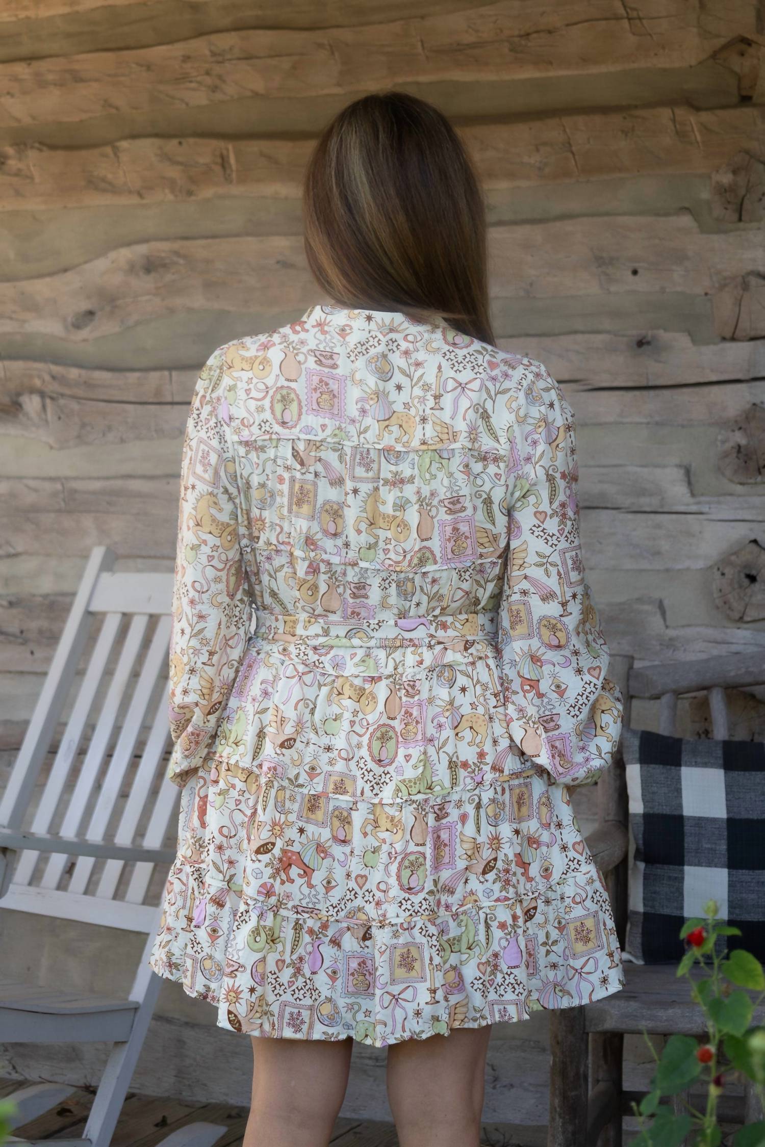 Karlie - Storybook Tiered Mini Dress