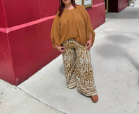 Hyfve - Floral Paisley Print Wide Leg Pants