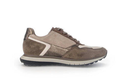 Gabor - Women’s Lavaredo Velour Met Latte Farro Champ Sneaker