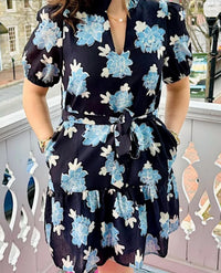 Joy Joy - Split Neck Flounce Dress