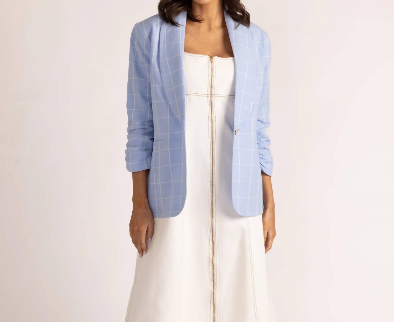 Thomas & Lourdes Thomas Blazer in window pane - women's jacket