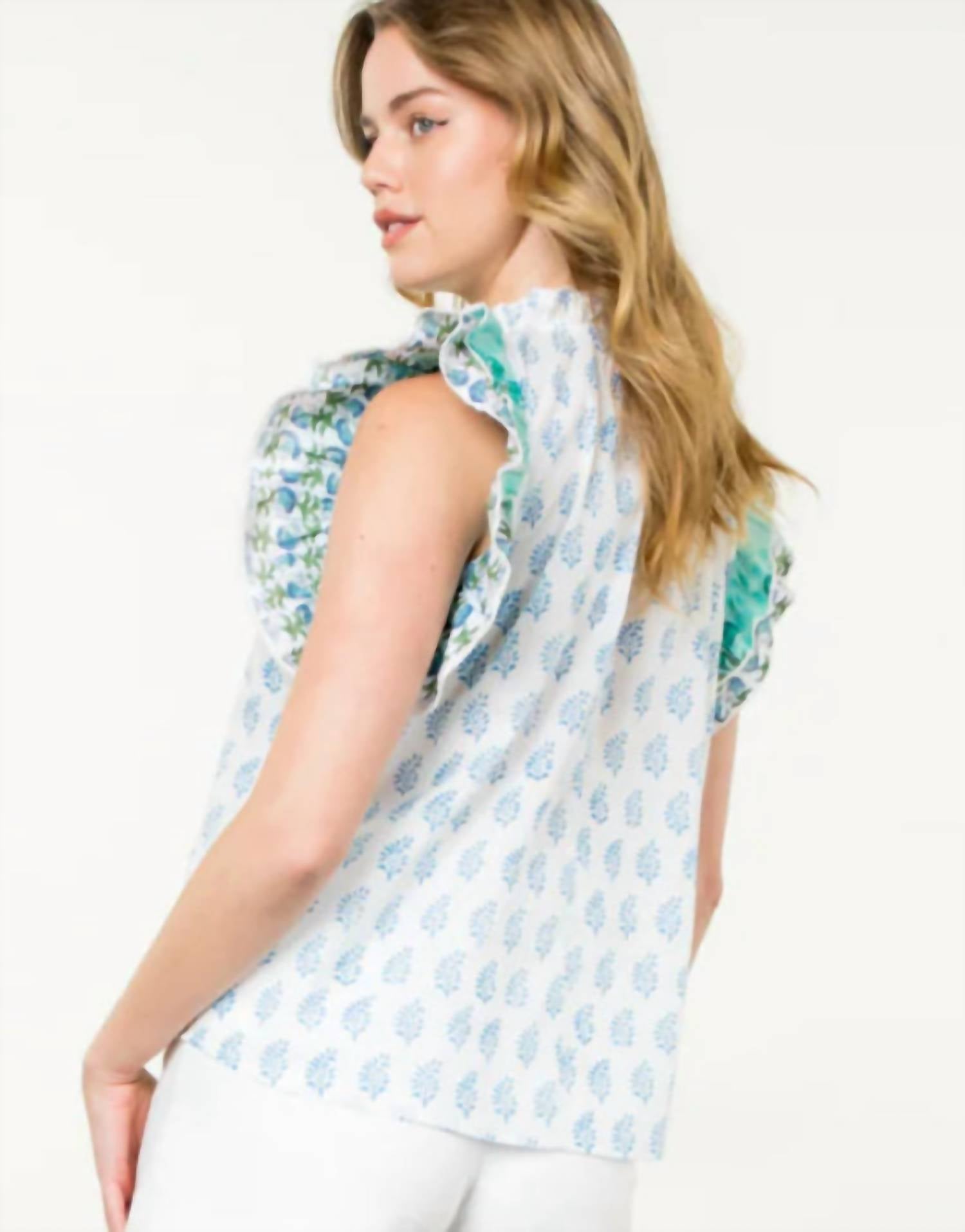 Thml - Flutter Sleeve Print Top