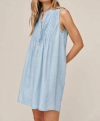 Bella Dahl - Pintuck Sleeveless Dress